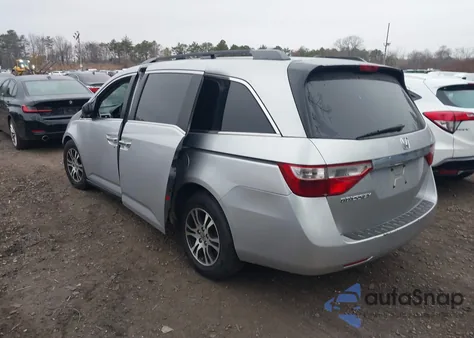 2012 Honda Odyssey Ex-L из США, поврежденный, VIN 5FNRL5H66CB078356